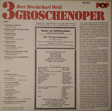Carica l'immagine nel visualizzatore di Gallery, Bertolt Brecht / Kurt Weill : 3 Groschenoper (LP)