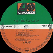 Carica l'immagine nel visualizzatore di Gallery, Yes : The Yes Album (LP, Album, RE)