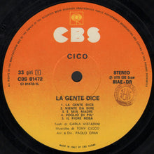 Carica l'immagine nel visualizzatore di Gallery, Tony Cicco : La Gente Dice (LP, Album, Comp)