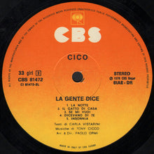 Carica l'immagine nel visualizzatore di Gallery, Tony Cicco : La Gente Dice (LP, Album, Comp)
