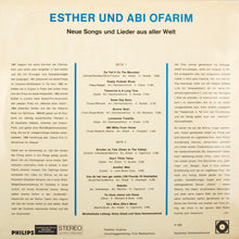 Carica l'immagine nel visualizzatore di Gallery, Esther & Abi Ofarim : Neue Songs Und Lieder Aus Aller Welt (LP, Album, Club)