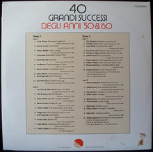 Carica l'immagine nel visualizzatore di Gallery, Various : 40 Grandi Successi Degli Anni '50 & '60 (2xLP, Comp, RE)