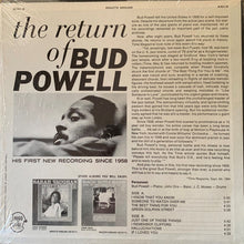 Carica l'immagine nel visualizzatore di Gallery, Bud Powell : The Return Of Bud Powell (LP)