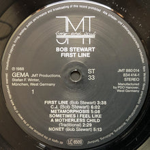 Carica l'immagine nel visualizzatore di Gallery, Bob Stewart : First Line (LP, Album)