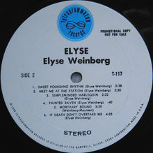 Carica l'immagine nel visualizzatore di Gallery, Elyse Weinberg : Elyse (LP, Album, Promo)