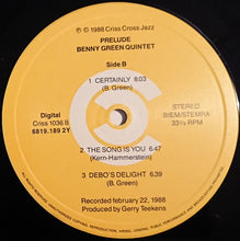 Carica l'immagine nel visualizzatore di Gallery, Benny Green Quintet : Prelude (LP)
