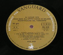 Carica l'immagine nel visualizzatore di Gallery, Joan Baez : 24 Luglio 1970 Joan Baez All'Arena Civica Di Milano (LP, Album, Gat)