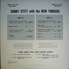 Carica l'immagine nel visualizzatore di Gallery, Sonny Stitt : Sonny Stitt With The New Yorkers (LP, Album, Mono, RE)