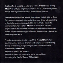 Carica l'immagine nel visualizzatore di Gallery, Omar : Music (CD, Album)