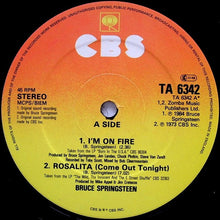 Carica l'immagine nel visualizzatore di Gallery, Bruce Springsteen : I'm On Fire / Born In The USA (12", Single, Sun)
