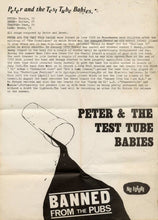 Carica l'immagine nel visualizzatore di Gallery, Peter And The Test Tube Babies : Banned From The Pubs (7", Single)