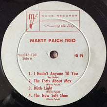 Carica l'immagine nel visualizzatore di Gallery, Marty Paich Trio : Marty Paich Trio (LP, Album, Mono)