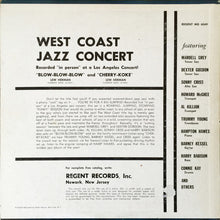 Carica l'immagine nel visualizzatore di Gallery, Dexter Gordon, Barney Kessel, Wardell Gray, Sonny Criss, Hampton Hawes, Harry Babasin, Howard McGhee : West Coast Jazz Concert (LP, Album)