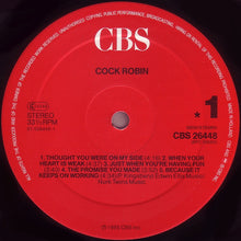 Carica l'immagine nel visualizzatore di Gallery, Cock Robin : Cock Robin (LP, Album)