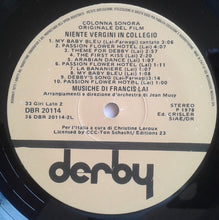 Carica l'immagine nel visualizzatore di Gallery, Francis Lai : Niente Vergini In Collegio (LP)