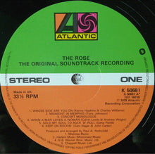 Carica l'immagine nel visualizzatore di Gallery, Bette Midler : The Rose - The Original Soundtrack Recording (LP, Album)