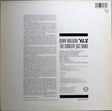 Carica l'immagine nel visualizzatore di Gallery, The Concert Jazz Band* : Gerry Mulligan '63 (LP, Album, RE)