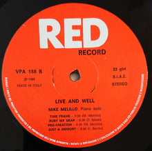 Carica l'immagine nel visualizzatore di Gallery, Mike Melillo : 'Live And Well (LP, Album)