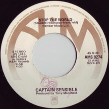 Carica l'immagine nel visualizzatore di Gallery, Captain Sensible : Stop The World (7")
