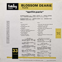 Carica l'immagine nel visualizzatore di Gallery, Blossom Dearie Featuring Bobby Jaspar : Blossom Dearie Plays "April In Paris" (LP, Album)