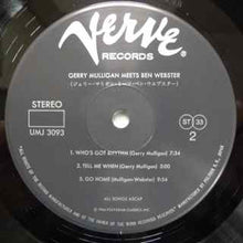 Carica l'immagine nel visualizzatore di Gallery, Gerry Mulligan, Ben Webster : Gerry Mulligan Meets Ben Webster (LP, Album, RE)