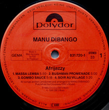 Carica l'immagine nel visualizzatore di Gallery, Manu Dibango : Afrijazzy (LP, Album)
