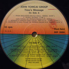 Carica l'immagine nel visualizzatore di Gallery, John Tchicai Group : Timo's Message (LP, Album)