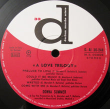 Carica l'immagine nel visualizzatore di Gallery, Donna Summer : A Love Trilogy (LP, Album, Mono)