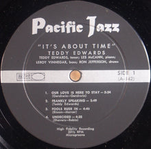 Carica l'immagine nel visualizzatore di Gallery, Teddy Edwards With Les McCann Ltd. : It's About Time (LP, Album, Mono)