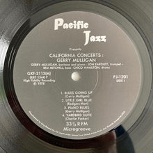 Carica l'immagine nel visualizzatore di Gallery, Gerry Mulligan : California Concerts (LP, Album, Mono, RE)