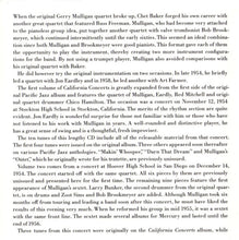 Carica l'immagine nel visualizzatore di Gallery, Gerry Mulligan : California Concerts • Volume 2 (CD, Album, Mono, RE)