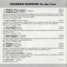 Carica l'immagine nel visualizzatore di Gallery, Coleman Hawkins : The Bop Years (CD, Comp)