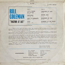 Carica l'immagine nel visualizzatore di Gallery, Bill Coleman (2), Buddy Tate : Together At Last (LP)