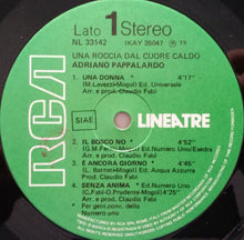 Carica l'immagine nel visualizzatore di Gallery, Adriano Pappalardo : Una Roccia Dal Cuore Caldo (LP, Comp)