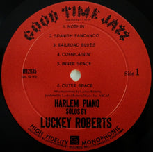Carica l'immagine nel visualizzatore di Gallery, Charles "Luckey" Roberts & Willie "The Lion" Smith : Luckey & The Lion: Harlem Piano Solos By Luckey Roberts & Willie 'The Lion' Smith (LP, Album, Mono)