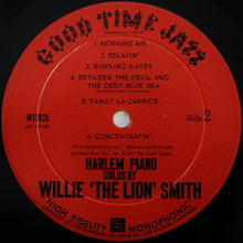 Carica l'immagine nel visualizzatore di Gallery, Charles "Luckey" Roberts & Willie "The Lion" Smith : Luckey & The Lion: Harlem Piano Solos By Luckey Roberts & Willie 'The Lion' Smith (LP, Album, Mono)