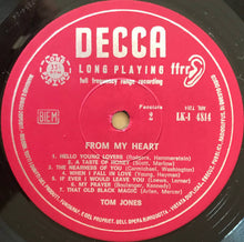 Carica l'immagine nel visualizzatore di Gallery, Tom Jones : From The Heart (LP, Album, Mono)