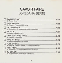 Carica l'immagine nel visualizzatore di Gallery, Loredana Berte'* : Savoir Faire (CD, Album)