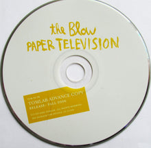 Carica l'immagine nel visualizzatore di Gallery, The Blow : Paper Television (CD, Album, Promo)