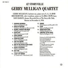 Carica l'immagine nel visualizzatore di Gallery, Gerry Mulligan Quartet : At Storyville (CD, Album, RE)