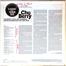 Carica l'immagine nel visualizzatore di Gallery, Leon "Chu" Berry : A Giant Of The Tenor Sax (LP, Comp, Mono)