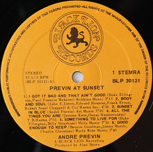 Carica l'immagine nel visualizzatore di Gallery, André Previn : Previn At Sunset (LP, Album, Mono, RE)