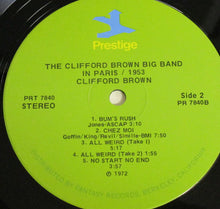 Carica l'immagine nel visualizzatore di Gallery, Clifford Brown Big Band : The Clifford Brown Big Band In Paris (LP, Comp, RE, RM)
