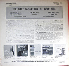 Carica l'immagine nel visualizzatore di Gallery, Billy Taylor Trio : At Town Hall (LP, Album)
