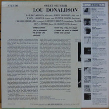 Carica l'immagine nel visualizzatore di Gallery, Lou Donaldson : Sweet Slumber (LP, Album, RE)