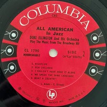 Carica l'immagine nel visualizzatore di Gallery, Duke Ellington And His Orchestra : All American In Jazz (LP, Album, Mono)