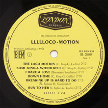 Carica l'immagine nel visualizzatore di Gallery, Little Eva : Llllloco-Motion (LP, Album, RP)