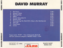 Carica l'immagine nel visualizzatore di Gallery, David Murray : David Murray (CD, Comp)