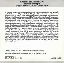 Carica l'immagine nel visualizzatore di Gallery, Duke Ellington Guest Star Ella Fitzgerald : Live In Europe (CD, Album)