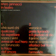 Carica l'immagine nel visualizzatore di Gallery, Enzo Jannacci : Enzo Jannacci In Teatro - Dallo Spettacolo "22 Canzoni" A Cura Di Dario Fo (LP, Album, RE)